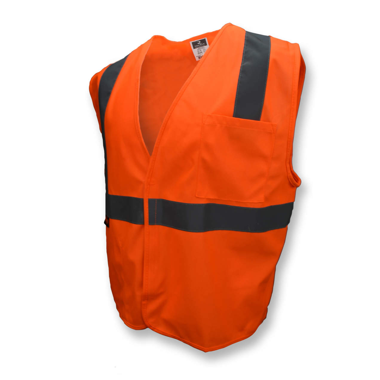 Radians Class 2 Economy Solid Safety Vest - High Visibility for Construction Workers and Road Crews