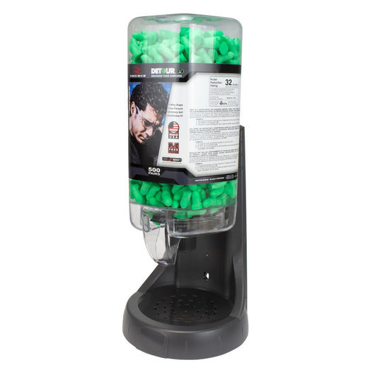 Radians 500 Pair Refillable Dispenser with Detour® 32 Earplugs - Bayou Tool