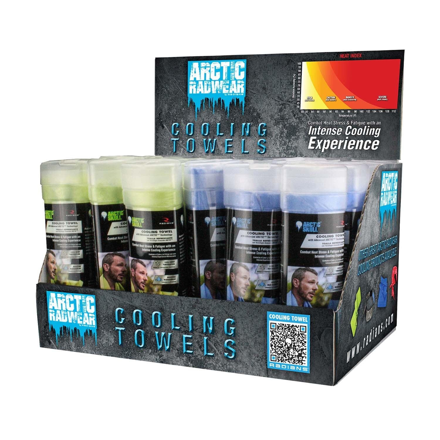 Radians Arctic Radwear® Cooling Towel Counter Display - Bayou Tool
