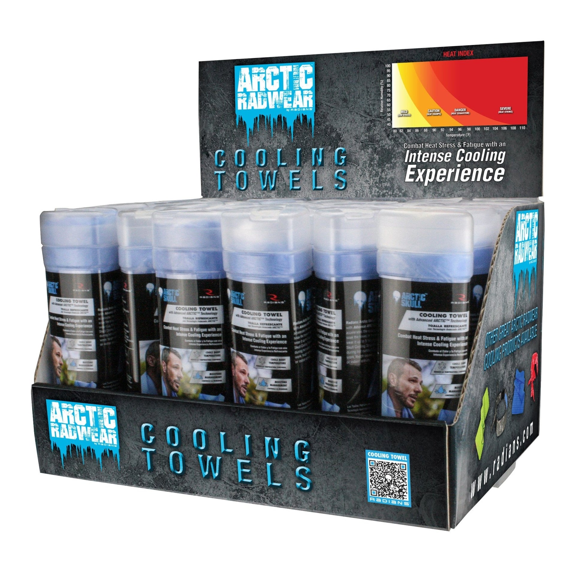Radians Arctic Radwear® Cooling Towel Counter Display - Bayou Tool