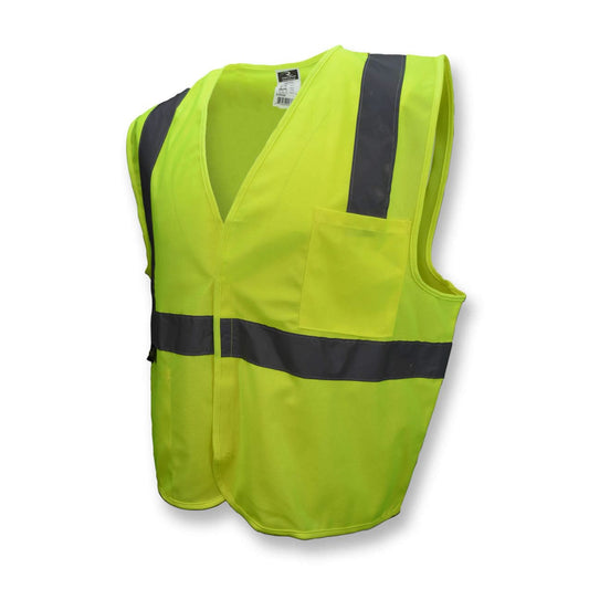 Radians Class 2 Economy Solid Safety Vest - High Visibility for Construction Workers and Road Crews - Bayou Tool