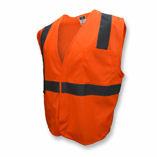 Radians Class 2 Economy Solid Safety Vest - High Visibility for Construction Workers and Road Crews - Bayou Tool