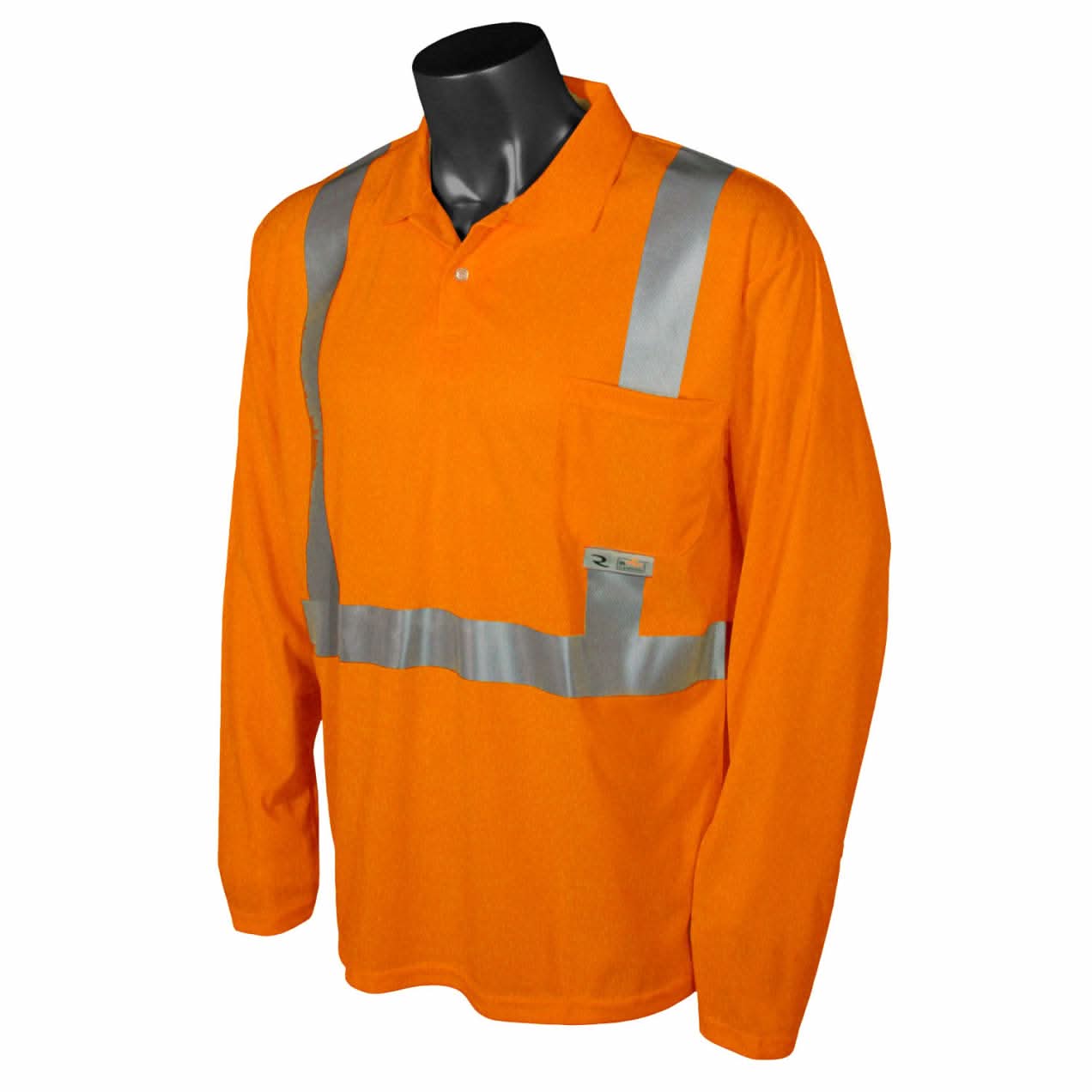 Radians Class 2 Moisture - Wicking High Visibility Long Sleeve Polo - Bayou Tool