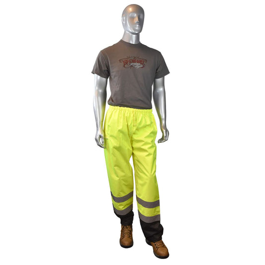 Radians - Class E Green Waterproof Safety Pants - Perfect for Outdoor Work - Bayou Tool