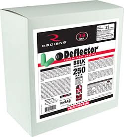 Radians Deflector Foam Plugs - NRR33 Noise Protection - Easy to Use for Ideal Noise Reduction - Bayou Tool