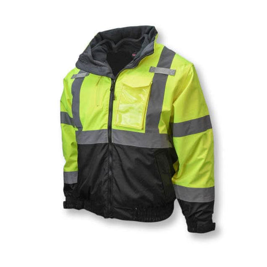 Radians Hi Viz 3 - in - 1 Deluxe Bomber Jacket - Bayou Tool