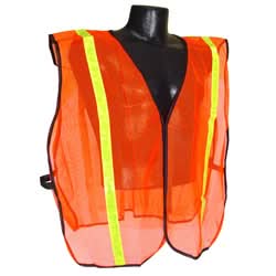 Radians Mesh Safety Vest - High Visibility with 2 Tape Strips - Bayou Tool