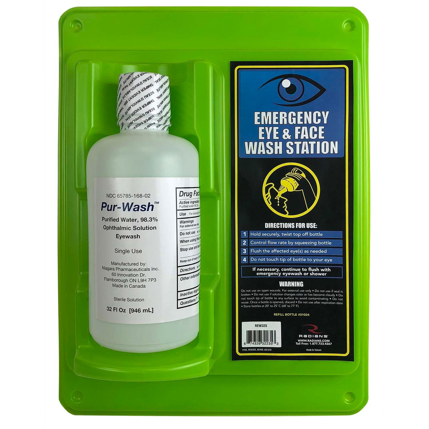 Radians Personal Eyewash Station - Bayou Tool