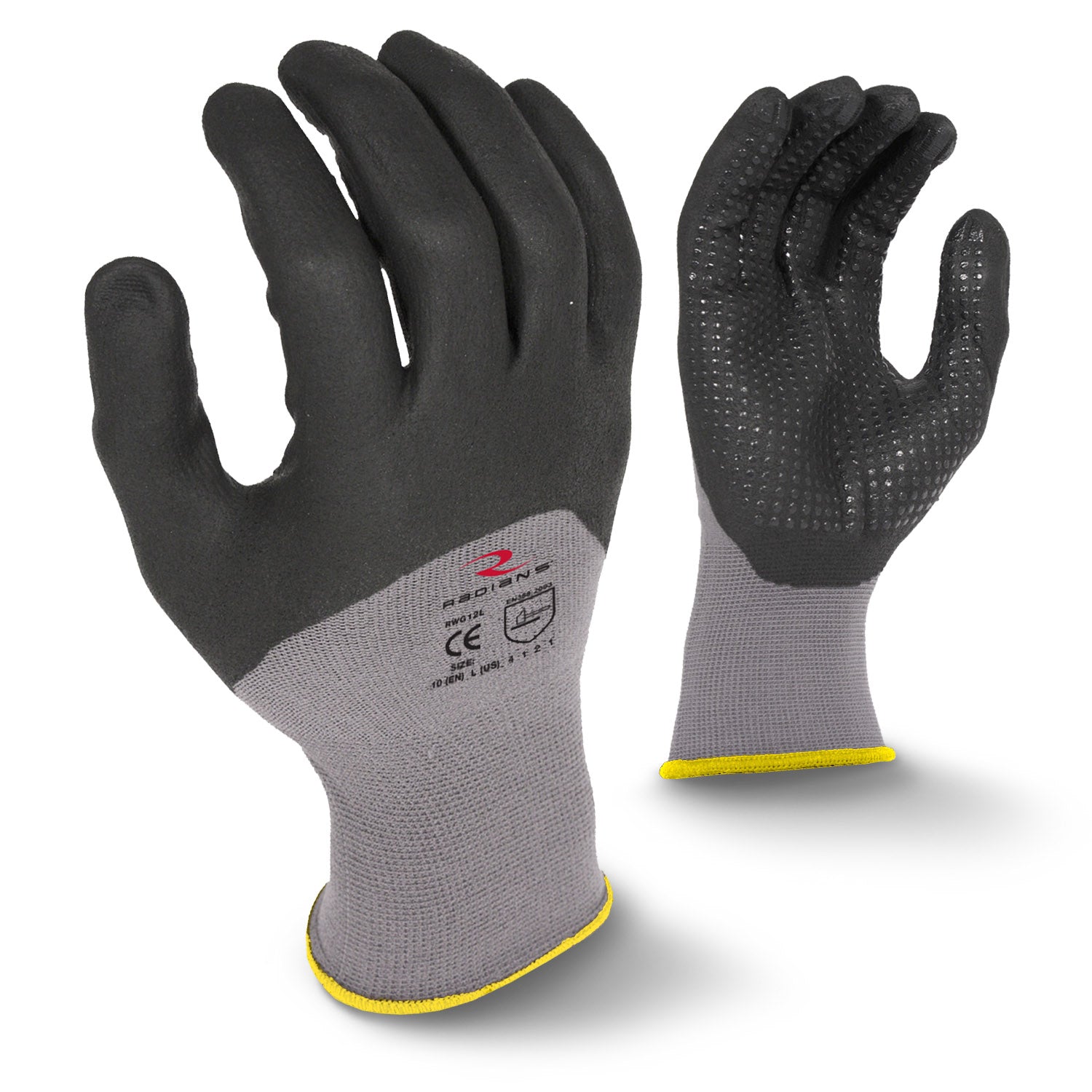 Radians RWG12 3/4 Foam Dipped Dotted Nitrile Glove - Bayou Tool