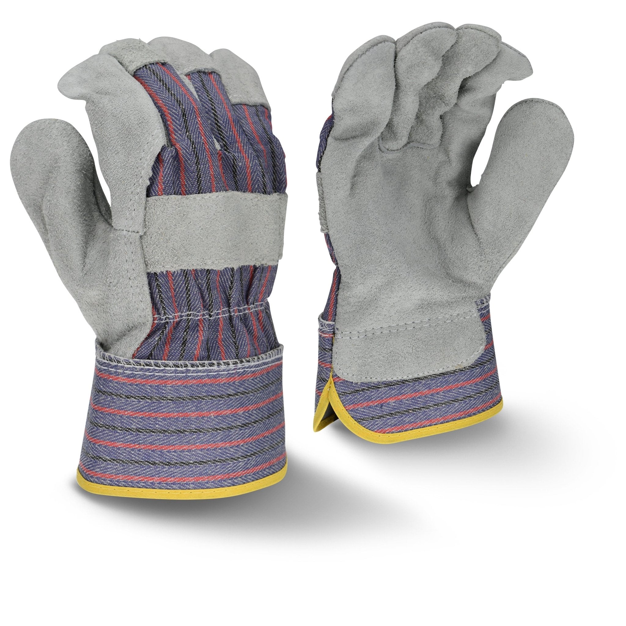 Radians RWG3200 Regular Shoulder Gray Split Cowhide Leather Glove - Bayou Tool