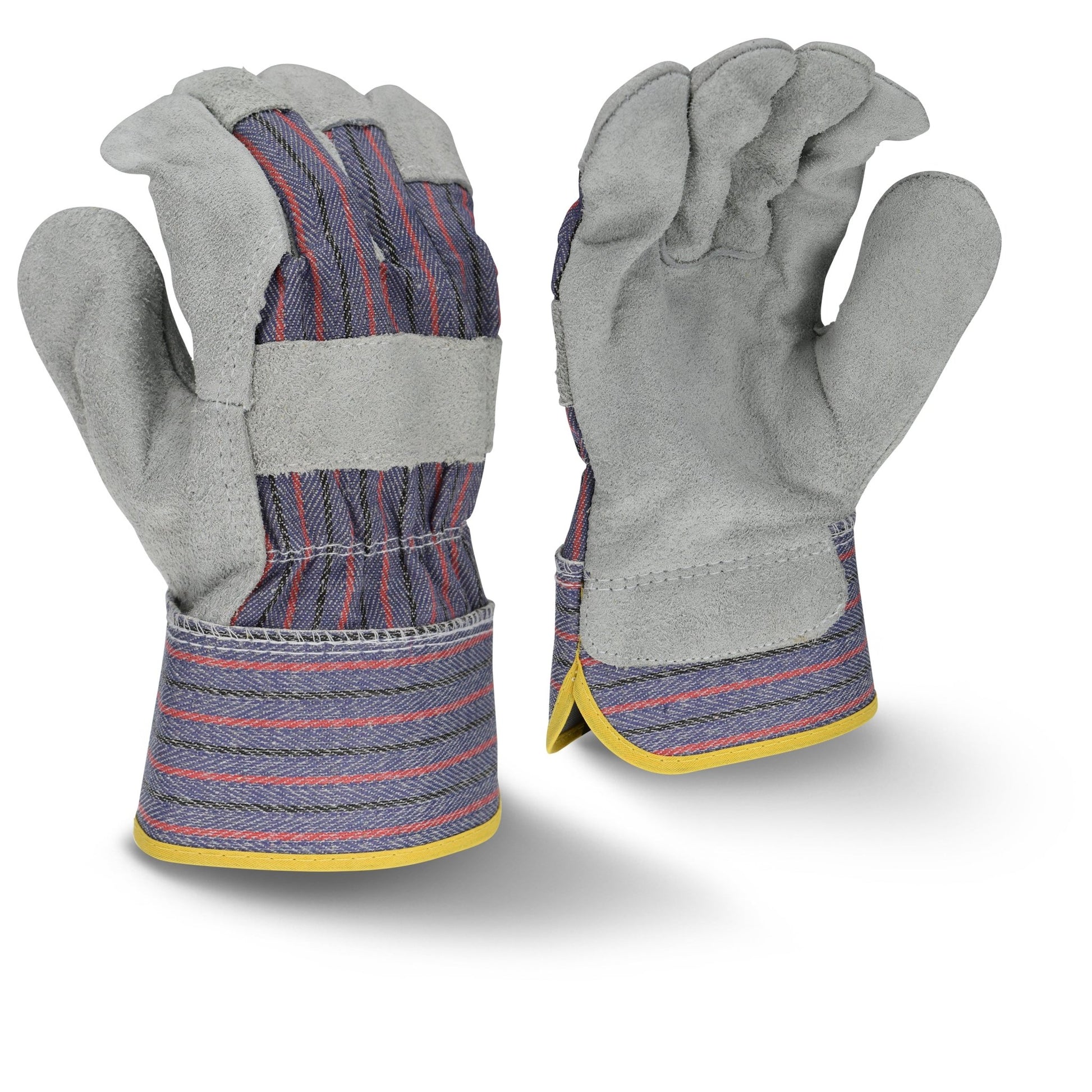 Radians RWG3200 Regular Shoulder Gray Split Cowhide Leather Glove - Bayou Tool
