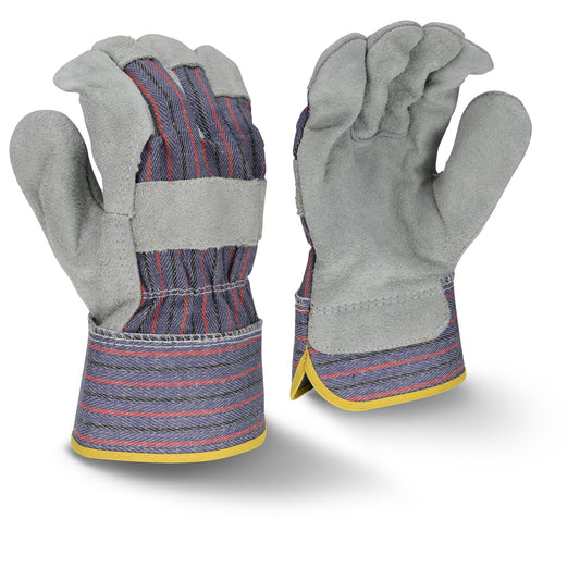 Radians RWG3200 Regular Shoulder Gray Split Cowhide Leather Glove - Bayou Tool