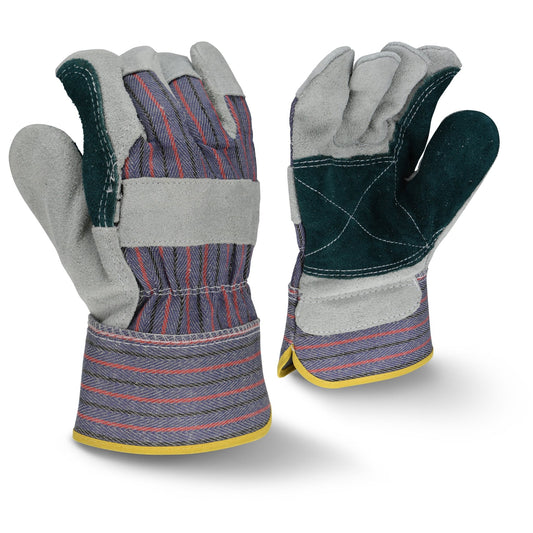 Radians RWG3200JP Regular Shoulder Gray Split Cowhide Leather Glove - Bayou Tool