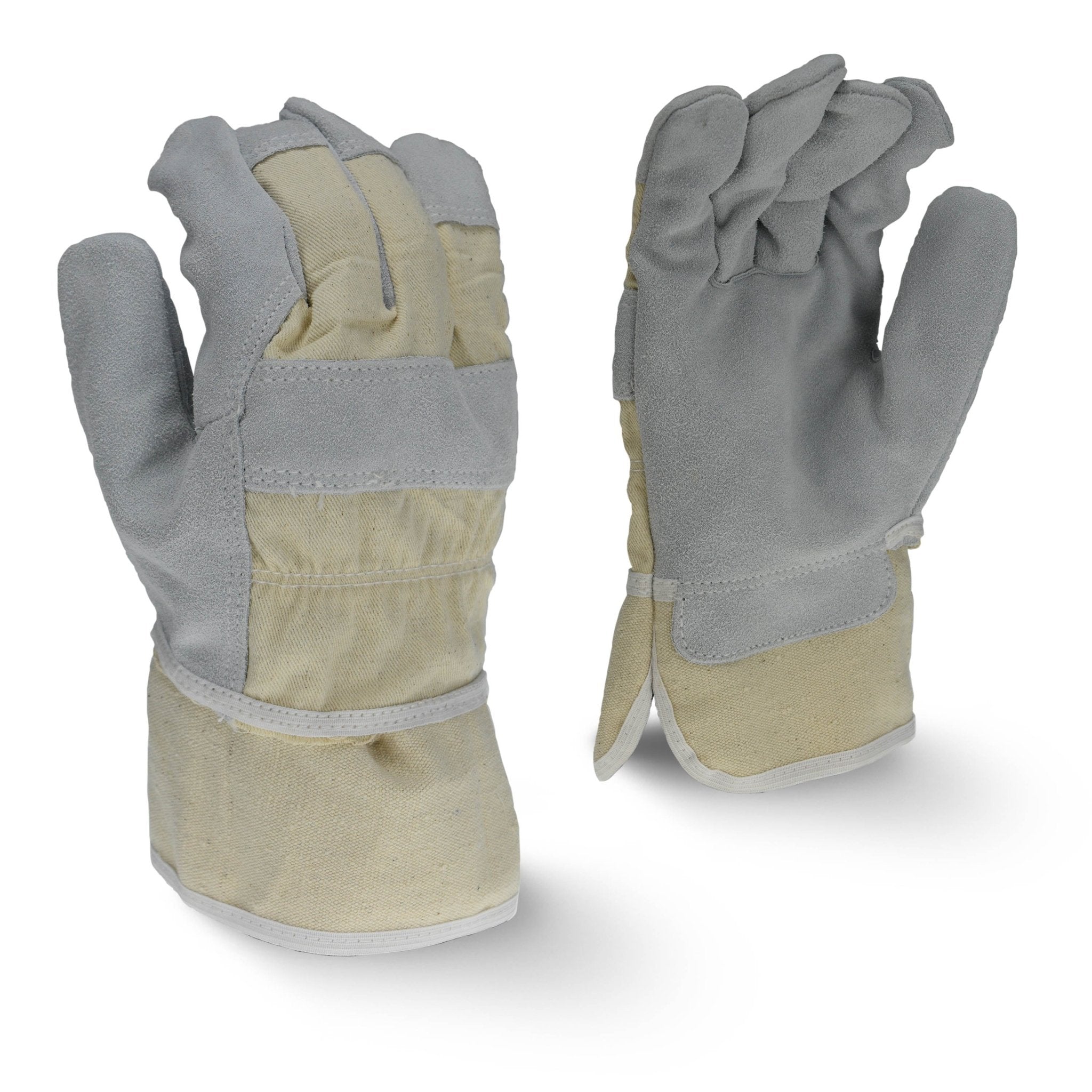 Radians RWG3200W Regular Shoulder Gray Split Cowhide Leather Glove - Bayou Tool