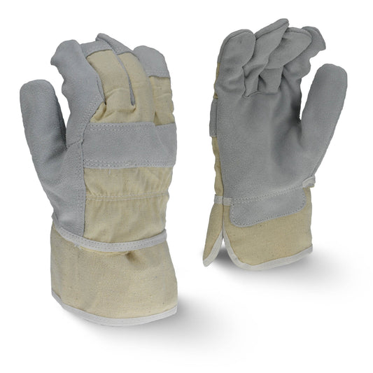 Radians RWG3200W Regular Shoulder Gray Split Cowhide Leather Glove - Bayou Tool