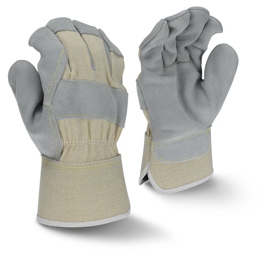 Radians RWG3400W Side Split Gray Cowhide Leather Glove - Bayou Tool