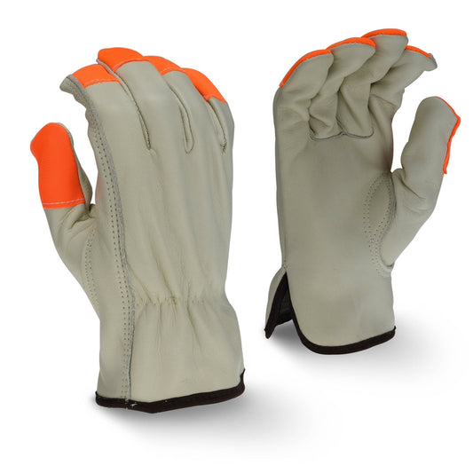 Radians RWG4220H High Visibility Standard Grain Cowhide Leather Driver - Bayou Tool