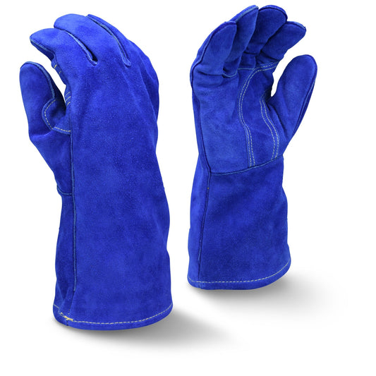 Radians RWG5410 Premium Side Split Blue Cowhide Leather Welding Glove - Bayou Tool