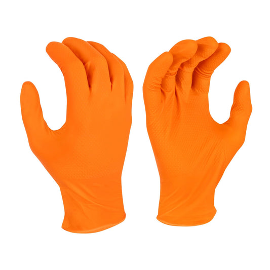 Radians RWG9608 8 Mil Nitrile Diamond Grip Disposable Industrial Grade Glove - Bayou Tool