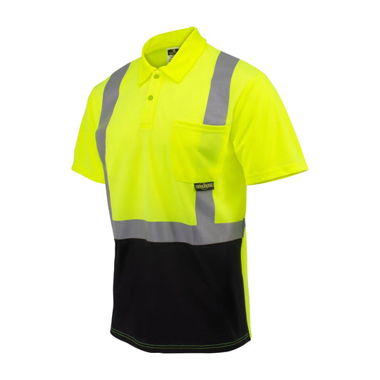 Radians ST12B Class 2 High Visibility Color Blocked Safety Short Sleeve Polo - Bayou Tool