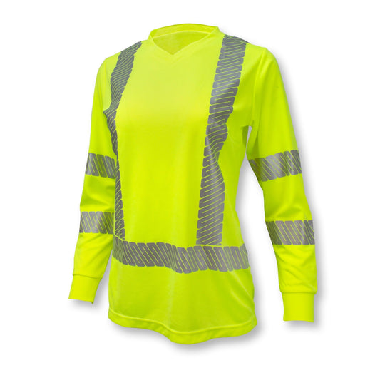 Radians ST21W Class 3 High Visibility Women's Long Sleeve Safety T-Shirt with Max - Dri - Bayou Tool