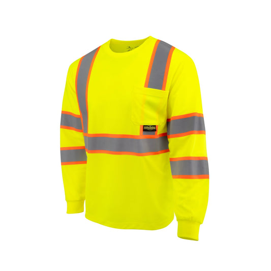 Radians ST41 - 3 Class 3 Mesh Long Sleeve T-Shirt with Contrast Trim - Bayou Tool
