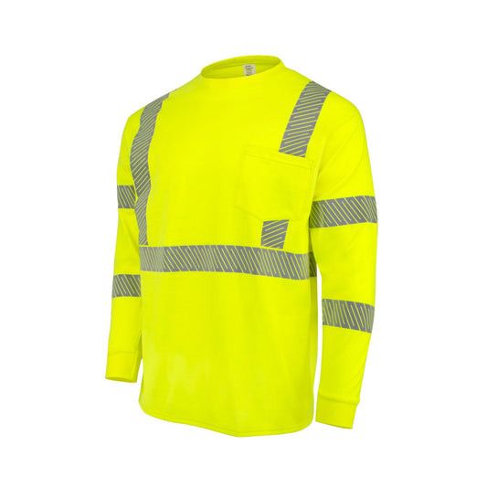 Radians ST921 7.75 oz Class 3 Long Sleeve FR T-shirt with Segmented Reflective Tape - Bayou Tool