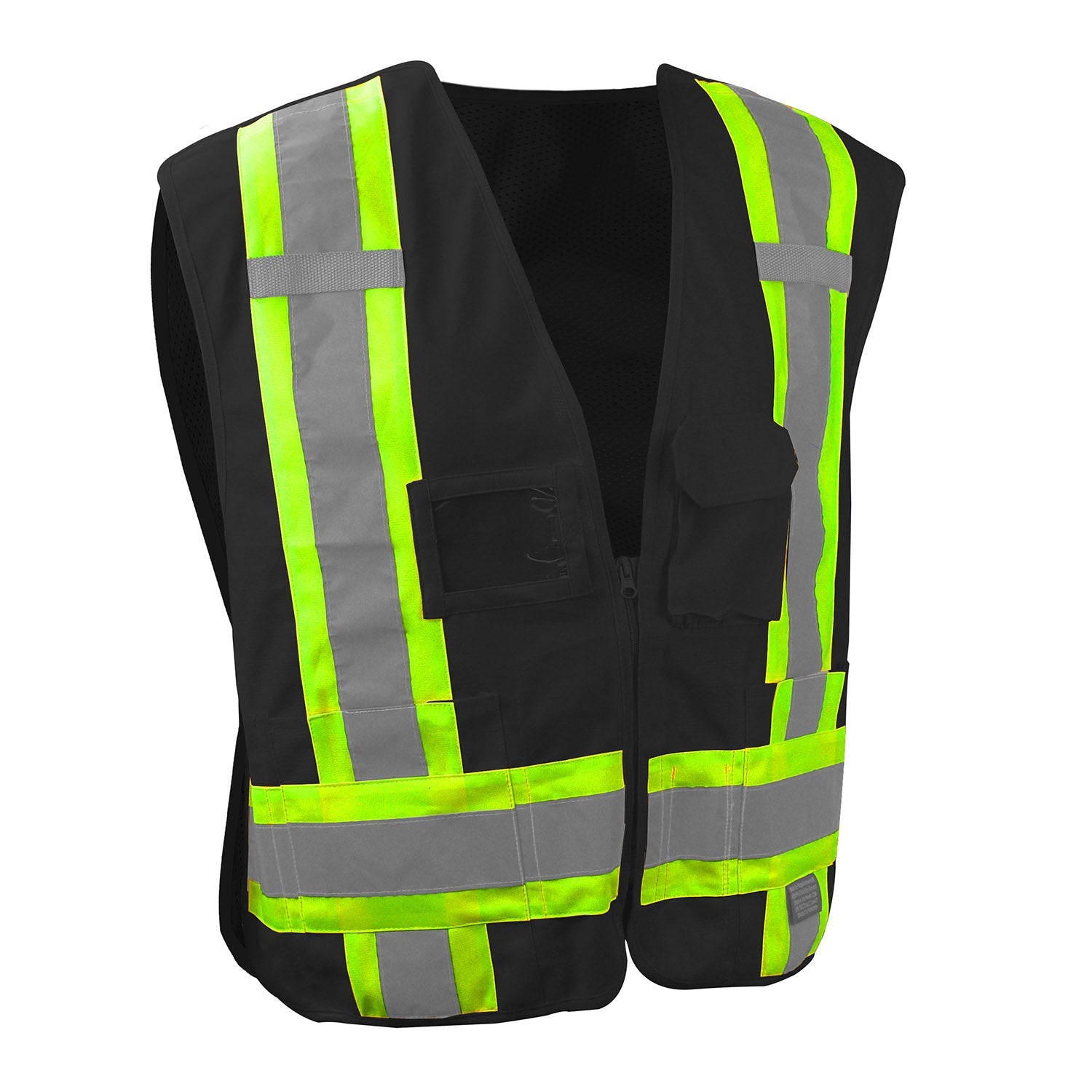 Radians SV020X - 1 Heavy Duty 7 - Pocket Tear Away Cruiser Vest X - Back - Bayou Tool