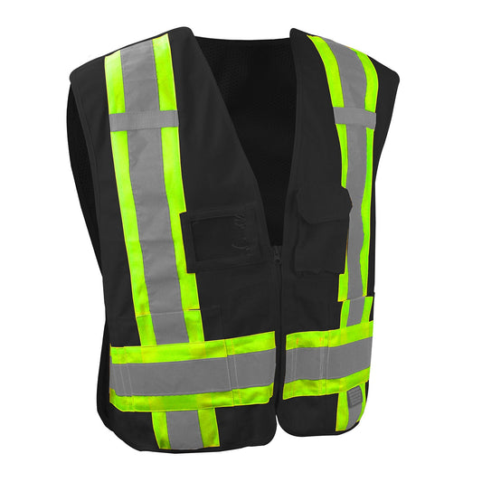 Radians SV020X - 1 Heavy Duty 7 - Pocket Tear Away Cruiser Vest X - Back - Bayou Tool
