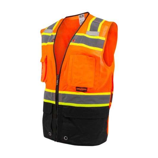 Radians SV51B Two Toned Type R Class 2 Color - Blocked Vest with Zipper - Bayou Tool
