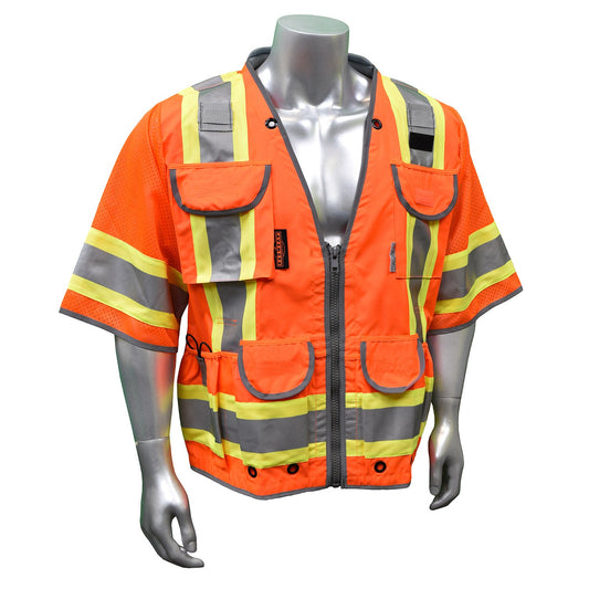 Radians SV55 - 3 Class 3 Heavy Woven Two Tone Engineer Vest - Bayou Tool