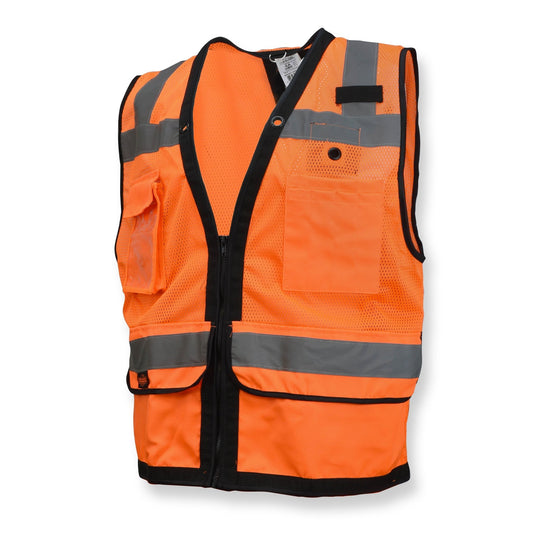Radians SV59ZT Heavy Duty Surveyor Tether Vest with Zipper - Bayou Tool