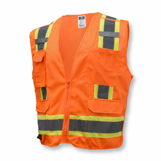 Radians Two - Tone Breakaway Surveyor Vest - High Visibility Durable and Safe - Bayou Tool