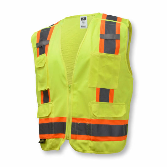 Radians Two - Tone Breakaway Surveyor Vest - High Visibility Durable and Safe - Bayou Tool