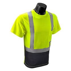 Radians Type R Class 2 Short Sleeve Black Bottom T-Shirt - Bayou Tool