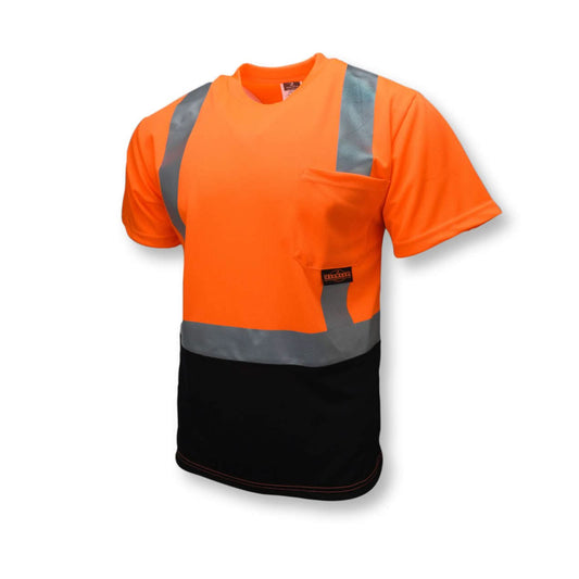 Radians Type R Class 2 Short Sleeve Black Bottom T-Shirt - Bayou Tool