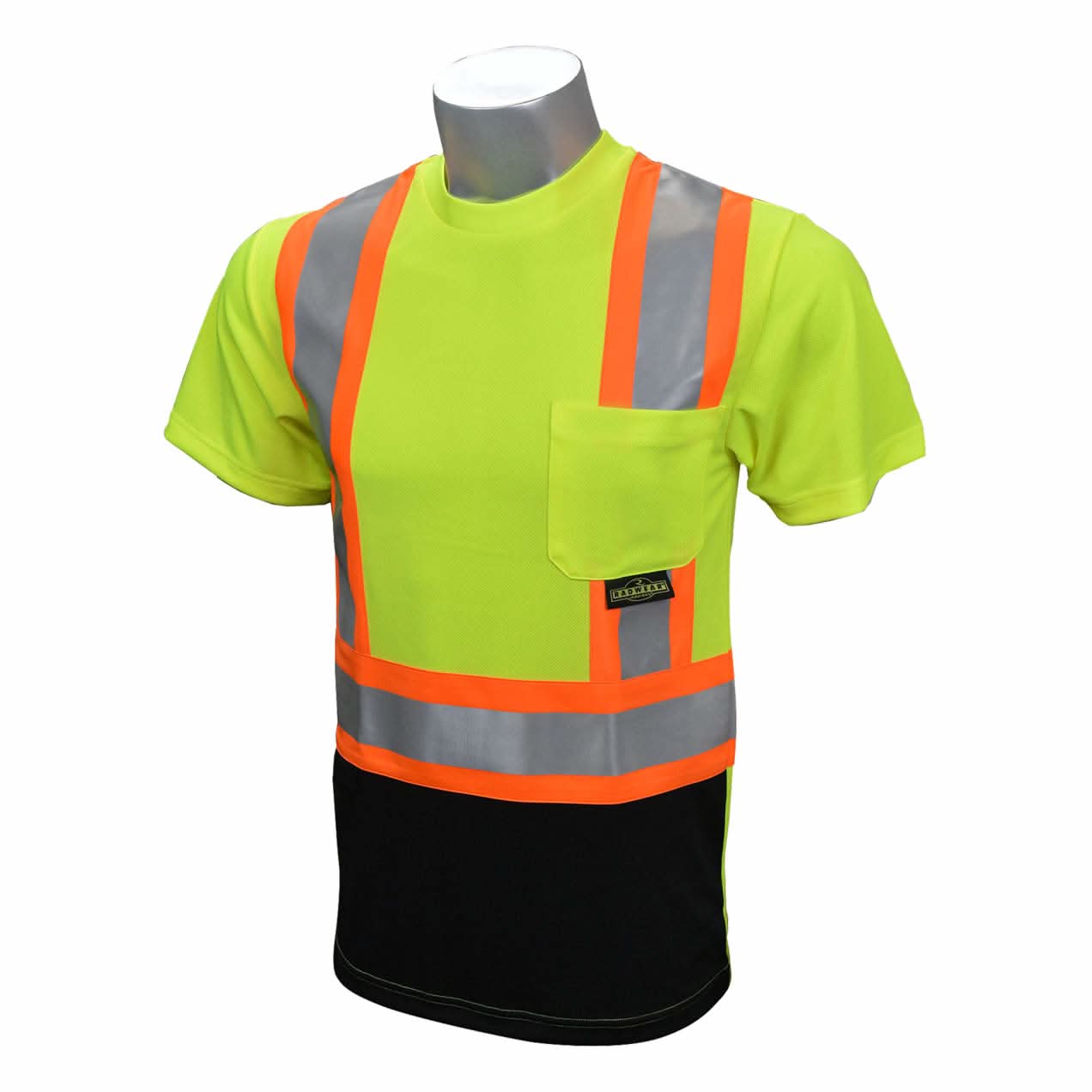 Radians Type R Class 2 Short Sleeve Black Bottom T-Shirt X - Back - Bayou Tool