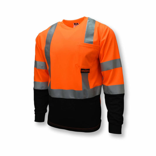 Radians Type R Class 3 Long Sleeve Black Bottom T-Shirt - Bayou Tool