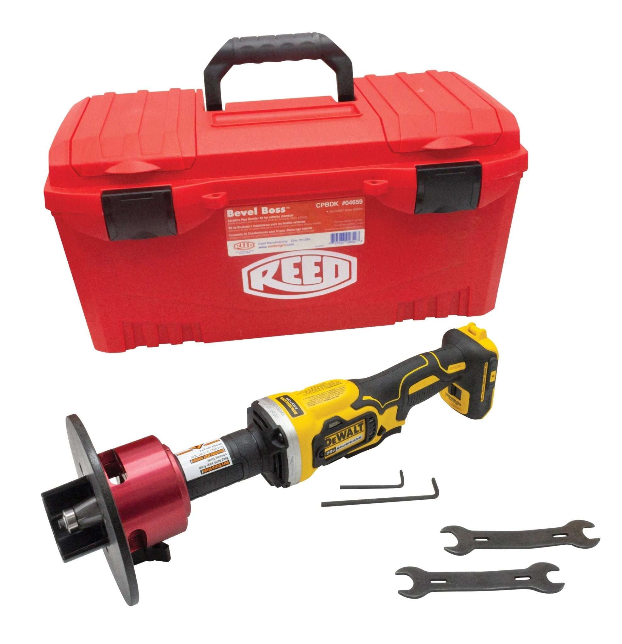 REED Cpbdke Bevel Kit No Battery/Charger Industrial Tool for Plumbing, Pipefitting, and Utility Work - Bayou Tool