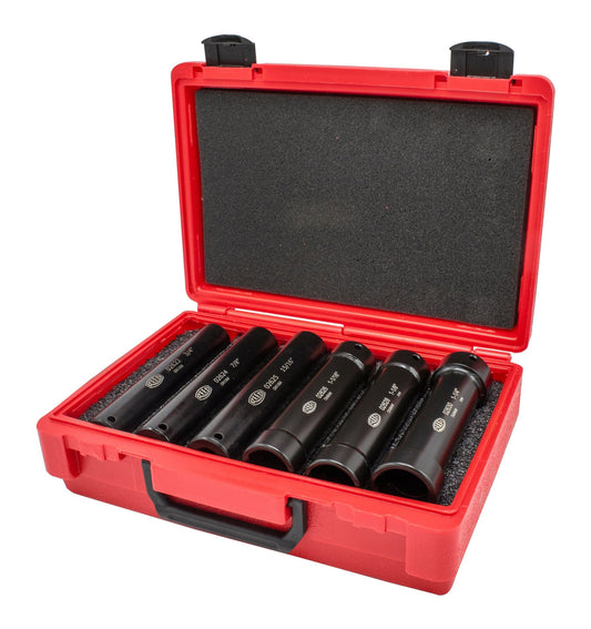 REED Edsk6 Extended Socket Set Industrial Tool for Plumbing, Pipefitting, and Utility Use - Bayou Tool