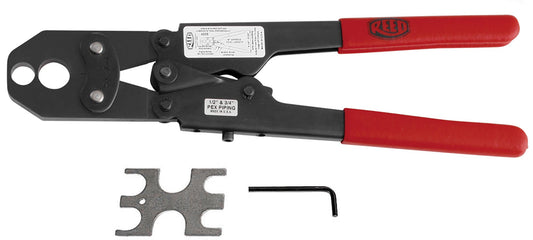 REED Pxcr1234M Crimper 1/2 - 3/4 Pex Md Industrial Tool for Plumbing, Pipefitting, and Utility Work - Bayou Tool