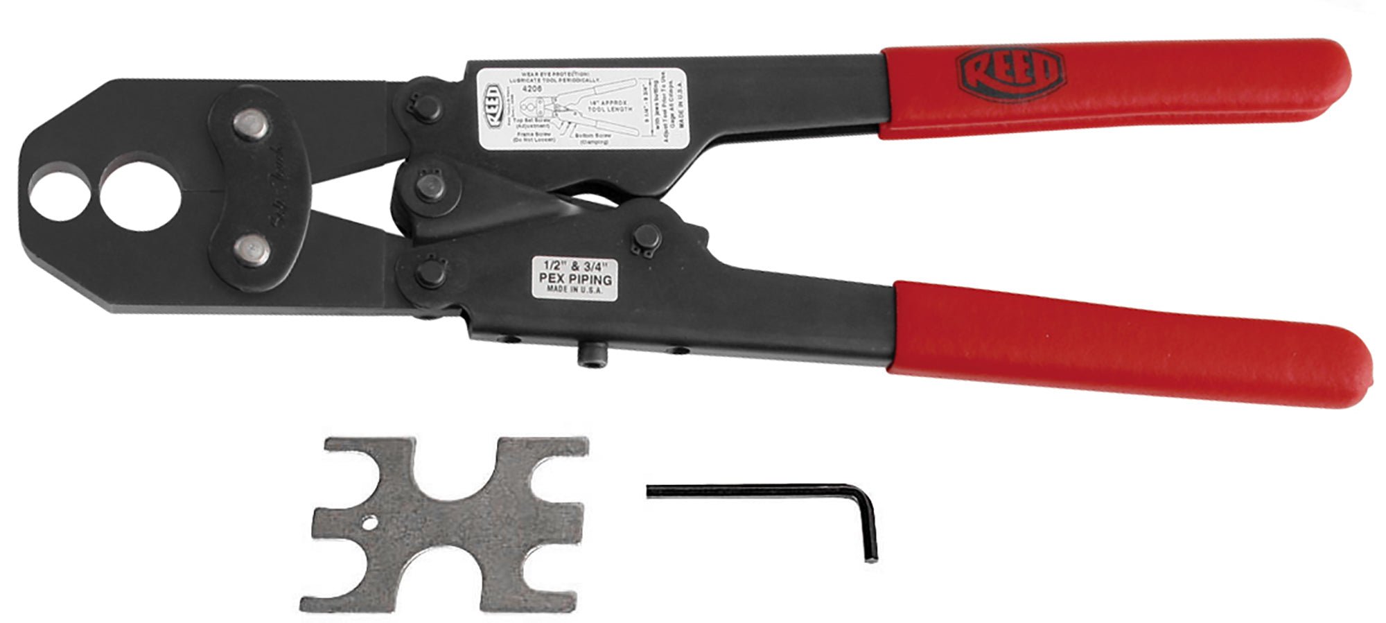 REED Pxcr1M Crimper 1 Med Handle Industrial Tool for Plumbing, Pipefitting, and Utility Work - Bayou Tool