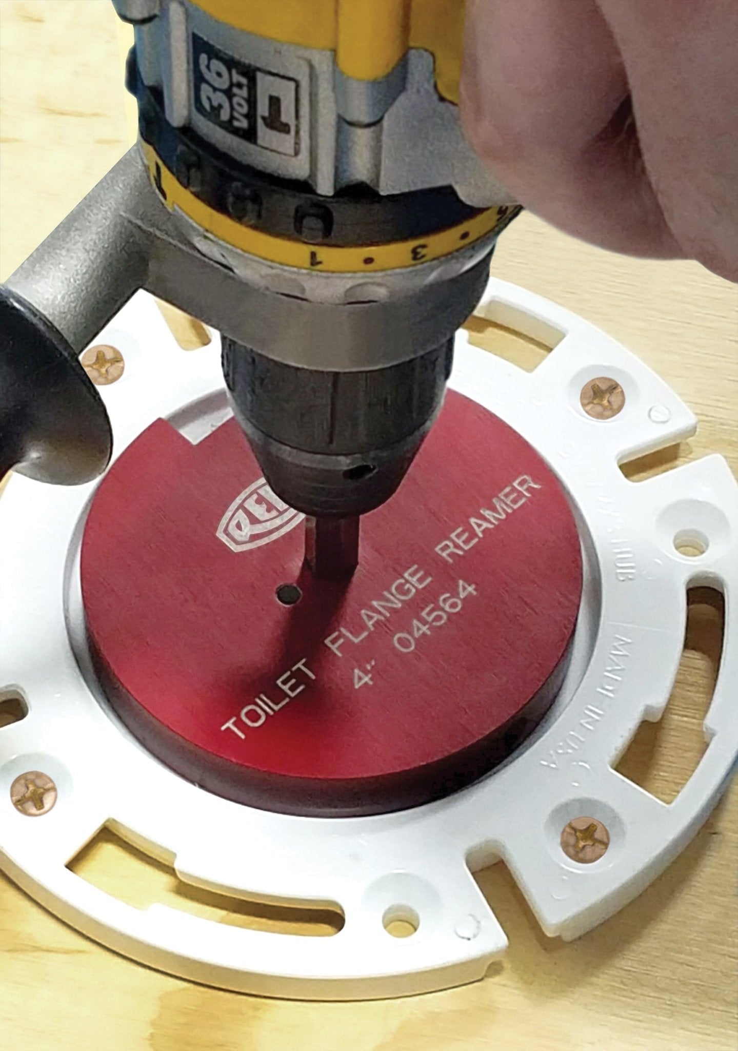 REED Toilet Flange Reamer 4 Industrial Tool for Plumbing, Pipefitting, and Utility Use - Bayou Tool