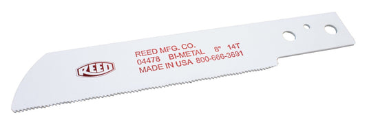 REED Z814 Power Hacksaw Bld 8" - 14 Tpi Industrial Tool for Plumbing, Pipefitting, and Mechanical Use - Bayou Tool