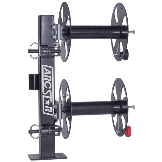 Revolution 10" Double Cable Reels with Fixed Base – Heavy-Duty, High-Capacity Wire Management - Bayou Tool