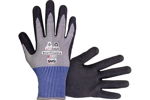 SAS | SafeCut ThermaSure Cooling Nitrile Coated Palm Gloves - A5 Cut Level - Bayou Tool