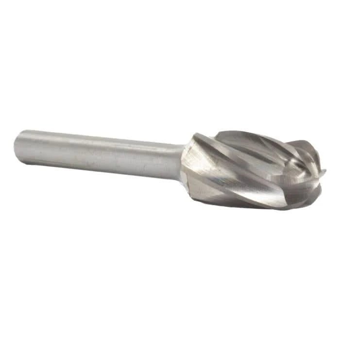 SC - 7NF 3/4" X 1" Cylindrical Radius End Carbide Bur 1/4" Shank for Aluminum - High Performance & Durable Cutting Tool | Drill America - Bayou Tool