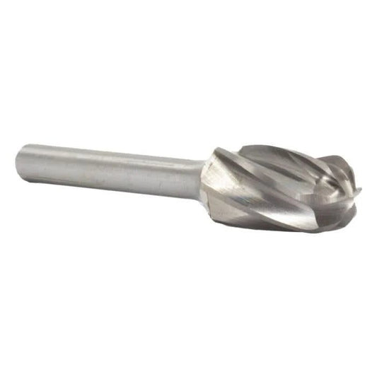 SC - 7NF 3/4" X 1" Cylindrical Radius End Carbide Bur 1/4" Shank for Aluminum - High Performance & Durable Cutting Tool | Drill America - Bayou Tool