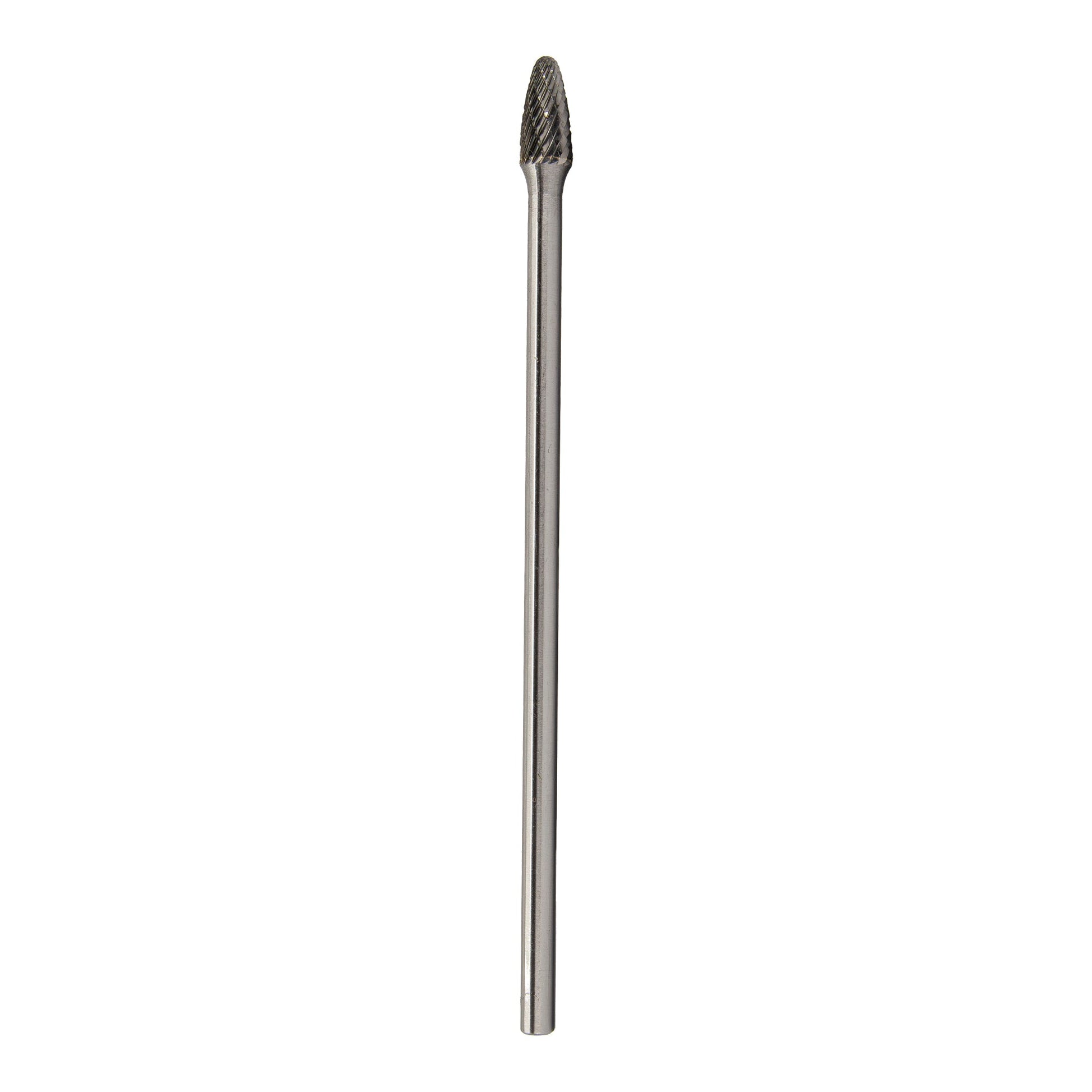 SF - 3 3/8" X 3/4" 6" Long Shank Tree Radius End Carbide Bur 1/4" Shank - High Performance & Durable Cutting Tool | Drill America - Bayou Tool