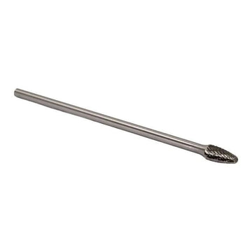 SF - 5 1/2" X 1" 6" Long Shank Tree Radius End Carbide Bur 1/4" Shank - High Performance & Durable Cutting Tool | Drill America - Bayou Tool